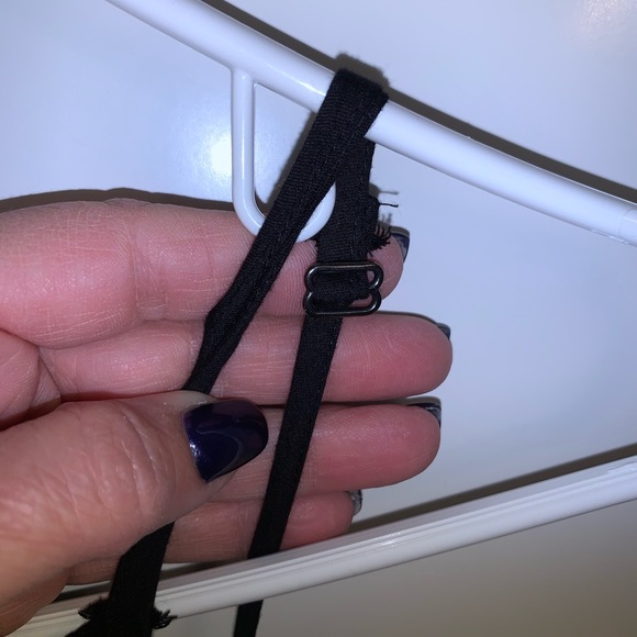 holiday Woman’s Black Adjustable Sundress with Ruffles at the Bottom - Picture 7 of 8